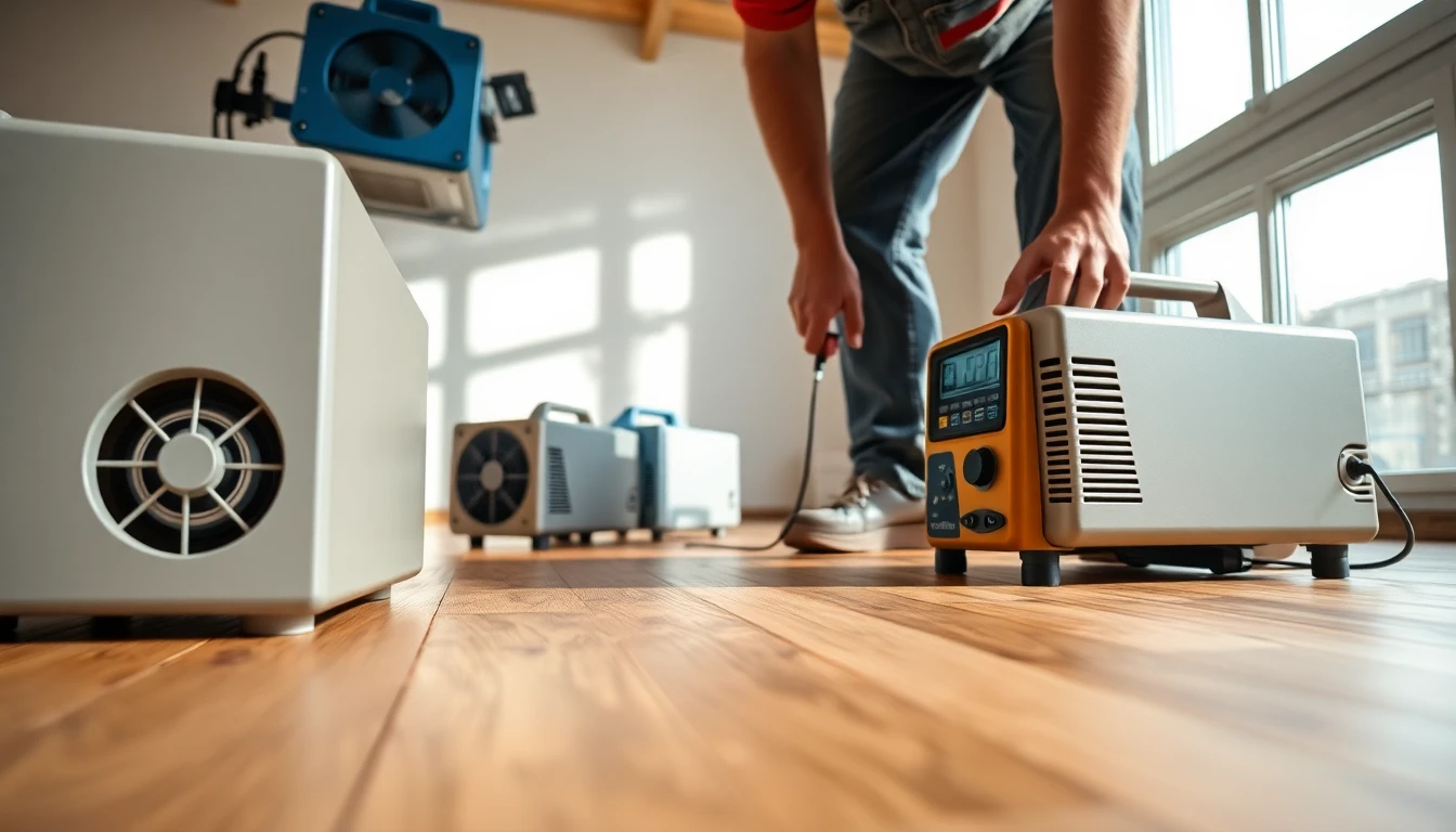 Hardwood Floor Drying